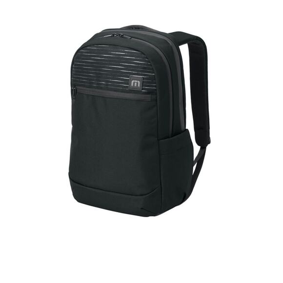 TravisMathew 22L Approach Backpack Black 15" Laptop Fleece Sunglasses Pocket - Picture 2 of 10